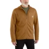Heren Force fleece-gevoerde, vochtafvoerende hoodie met ritssluiting