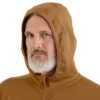Heren Force fleece-gevoerde, vochtafvoerende hoodie met ritssluiting
