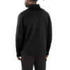 Heren Force fleecegevoerde, vochtafvoerende pullover met halve rits