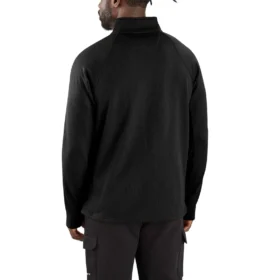 Heren Force fleecegevoerde, vochtafvoerende pullover met halve rits
