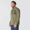 Heren Force fleecegevoerde, vochtafvoerende pullover met halve rits