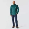 Heren Force fleecegevoerde, vochtafvoerende pullover met halve rits