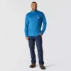 Heren Force fleecegevoerde, vochtafvoerende pullover met halve rits