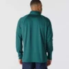 Heren Force fleecegevoerde, vochtafvoerende pullover met halve rits