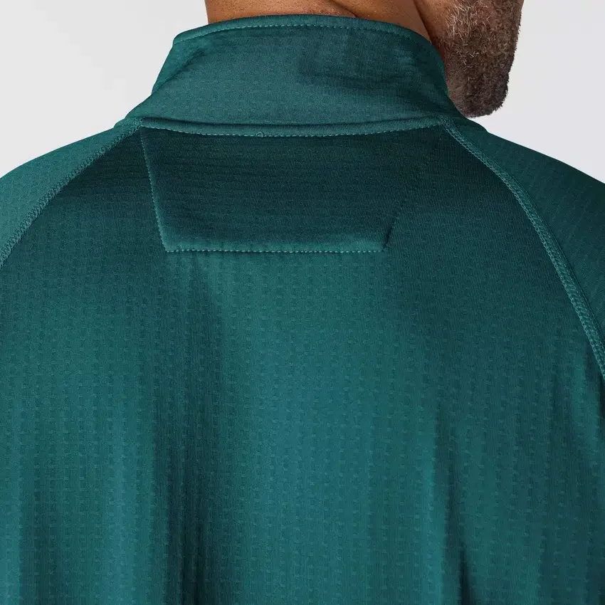 Heren Force fleecegevoerde, vochtafvoerende pullover met halve rits