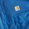 Heren Force fleecegevoerde, vochtafvoerende pullover met halve rits