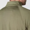 Heren Force fleecegevoerde, vochtafvoerende pullover met halve rits