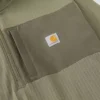 Heren Force fleecegevoerde, vochtafvoerende pullover met halve rits