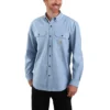 Heren Fort Loose Fit chambray-overhemd met lange armstukken - Overhemden voor heren