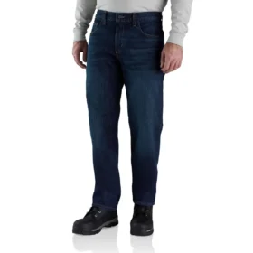 Heren FR-jeans met relaxte pasvorm, rechte pijpen en Rugged Flex™ - Vlamwerende jeans