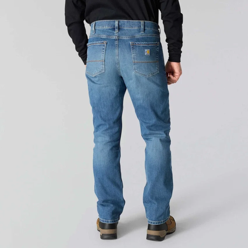 Heren FR-jeans met relaxte pasvorm, rechte pijpen en Rugged Flex™ - Vlamwerende jeans