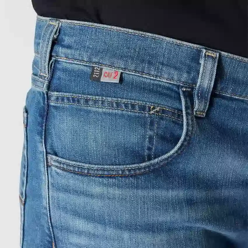 Heren FR-jeans met relaxte pasvorm, rechte pijpen en Rugged Flex™ - Vlamwerende jeans