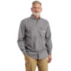 Heren Fr Loose Fit twill overhemd met lange armstukken