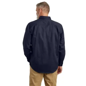 Heren Fr Loose Fit twill overhemd met lange armstukken