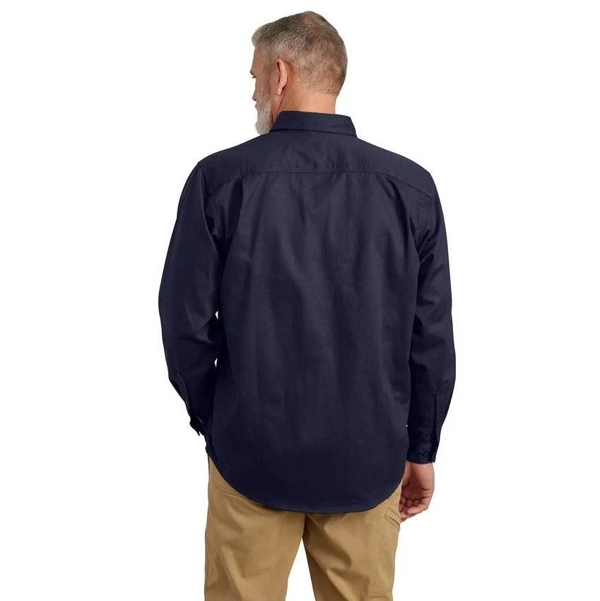 Heren Fr Loose Fit twill overhemd met lange armstukken