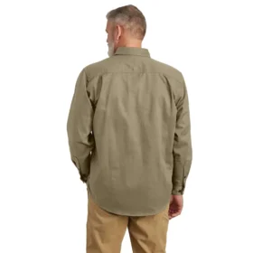 Heren Fr Loose Fit twill overhemd met lange armstukken
