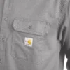 Heren Fr Loose Fit twill overhemd met lange armstukken