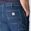 Heren Fr loszittende werkjeans met rechte pijpen, brandwerend