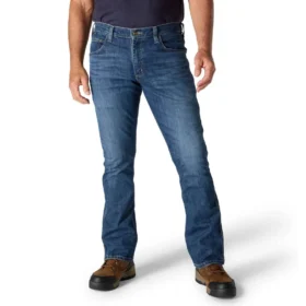 Heren FR Relaxed Fit Bootcut Rugged Flex brandwerende werkjeans