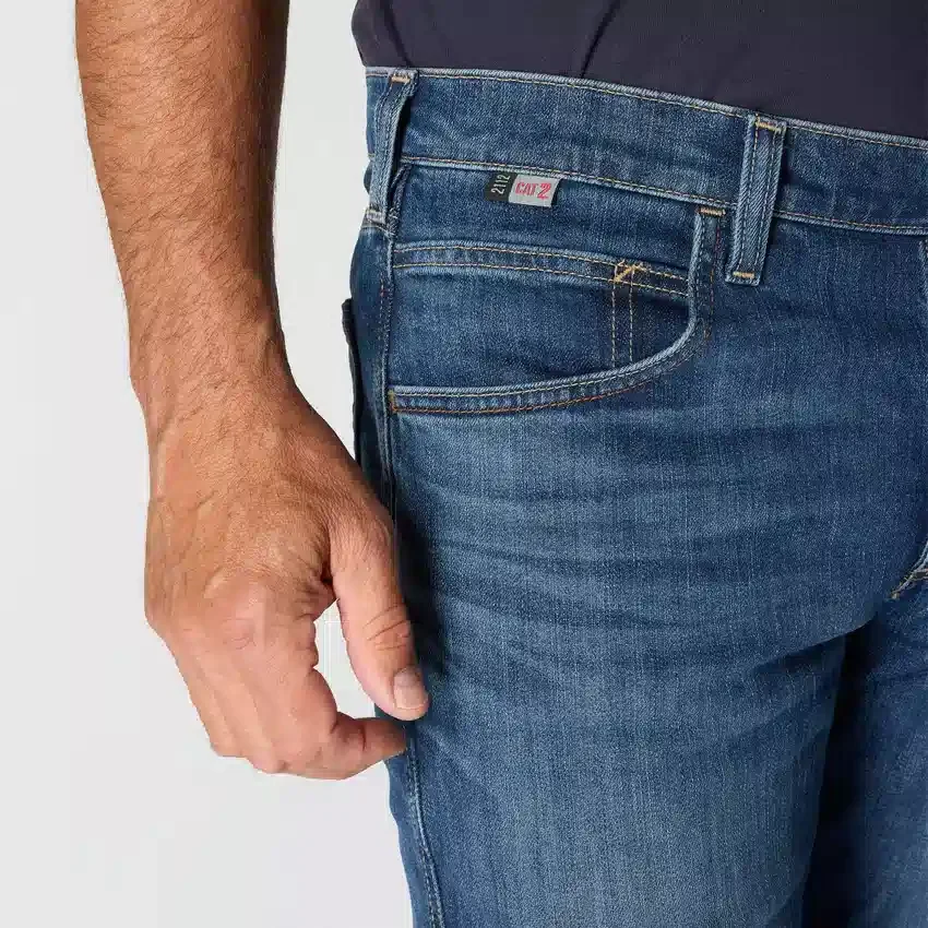 Heren FR Relaxed Fit Bootcut Rugged Flex brandwerende werkjeans
