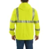 Heren FR-sweatshirt met capuchon en volledige rits, klasse 3, hoge zichtbaarheid