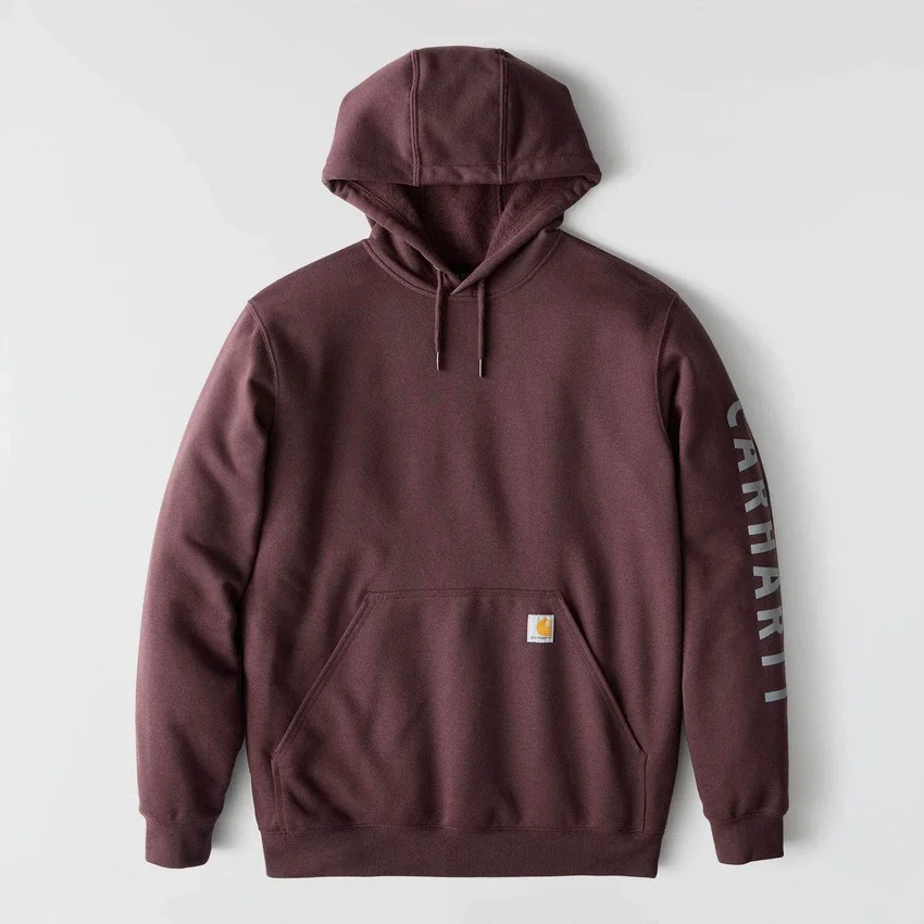 Heren hoodie met losse pasvorm, middelzwaar, logo en print - Rain Defender-Hoodies