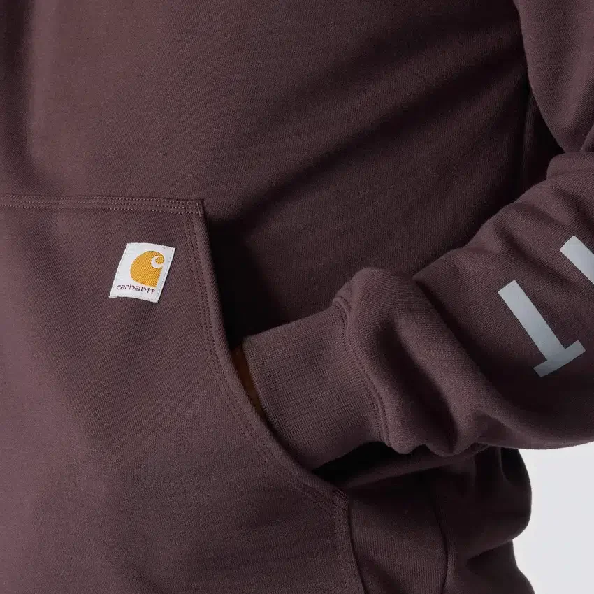 Heren hoodie met losse pasvorm, middelzwaar, logo en print - Rain Defender-Hoodies