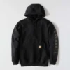 Heren hoodie met losse pasvorm, middelzwaar, logo en print - Rain Defender-Hoodies