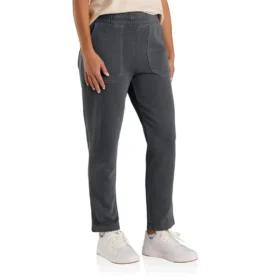 Heren-joggingbroek met vernieuwde, relaxte pasvorm van middelzware French Terry