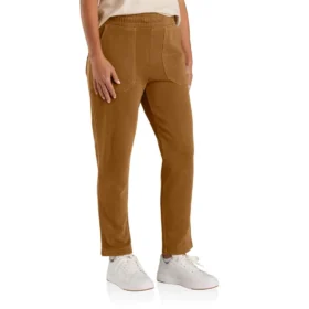 Heren-joggingbroek met vernieuwde, relaxte pasvorm van middelzware French Terry