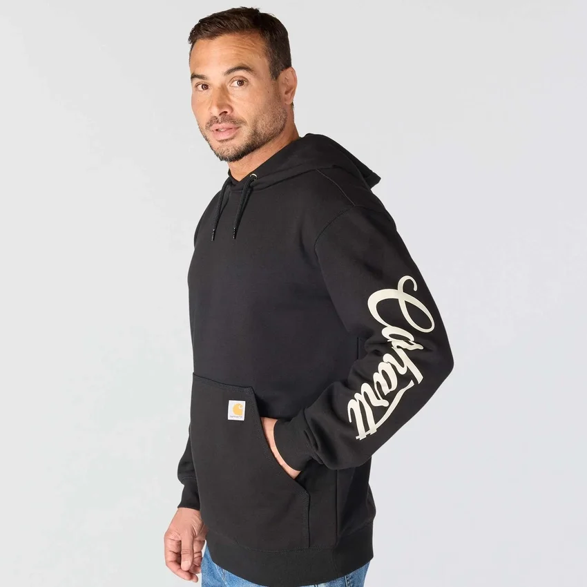 Heren Marquette Shamrock Script-hoodie met print – Sweatshirt voor St. Patrick's Day