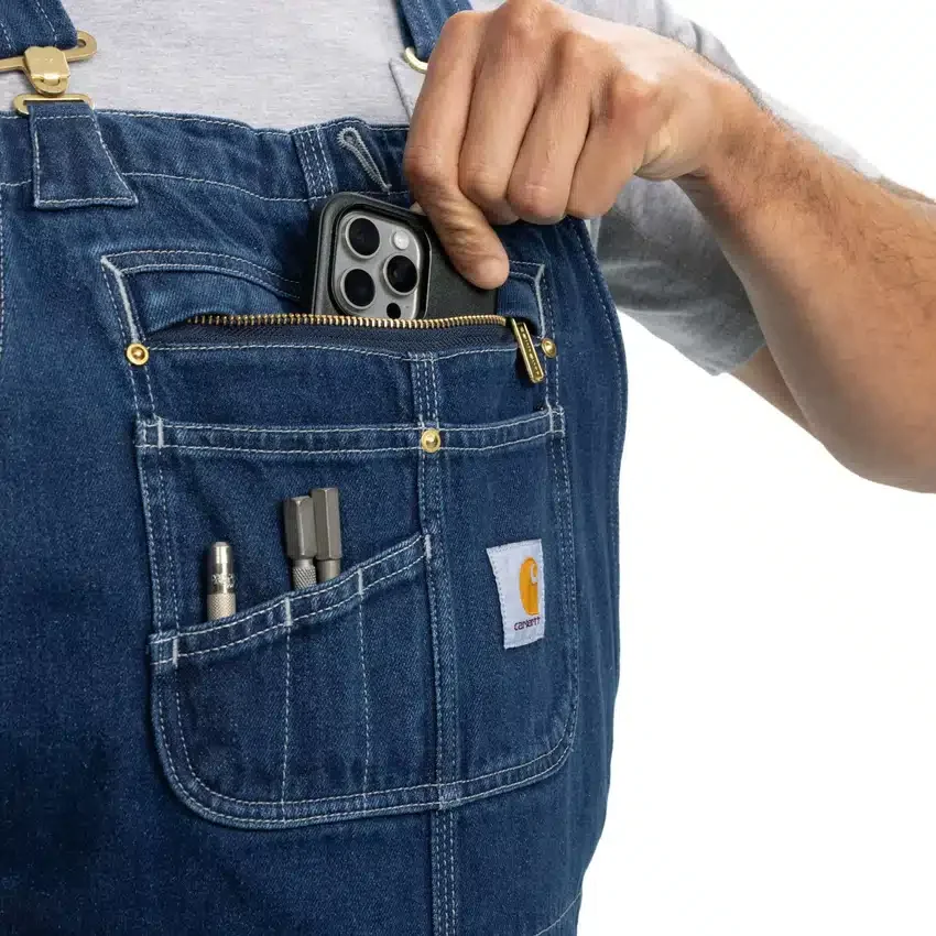 Heren-overall van denim met losse pasvorm