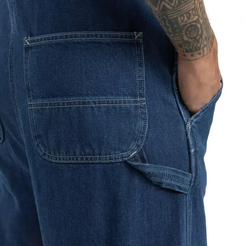 Heren-overall van denim met losse pasvorm
