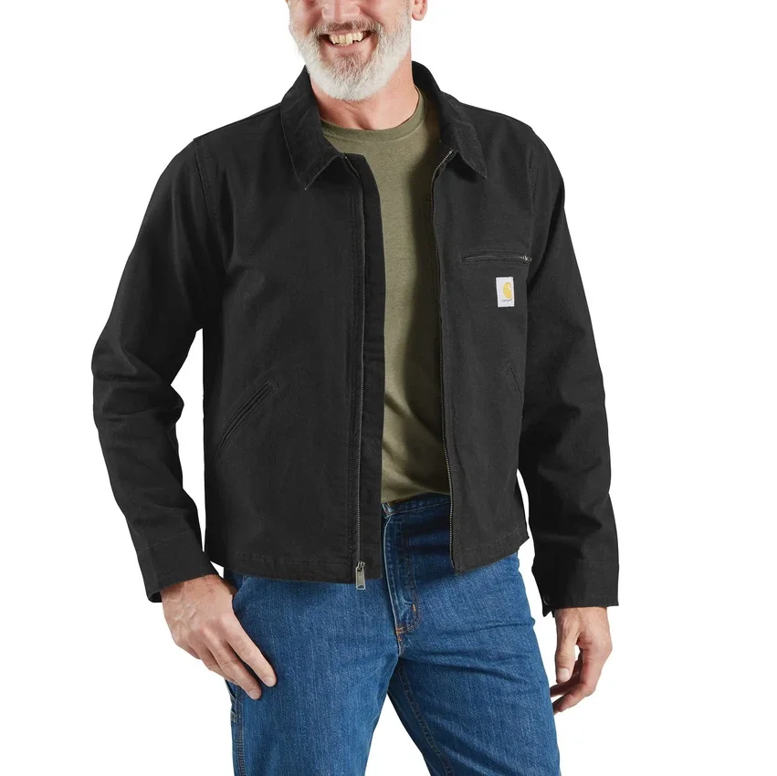 Heren Re-Engineered Detroit Jacket in relaxte pasvorm van eendenduck