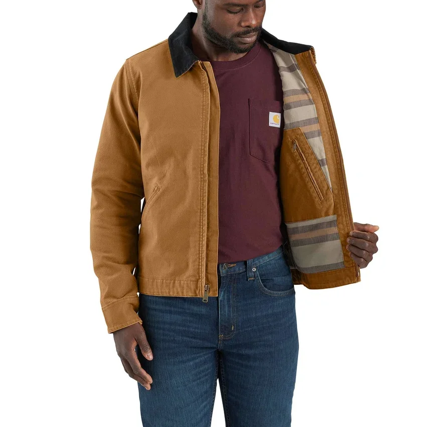 Heren Re-Engineered Detroit Jacket in relaxte pasvorm van eendenduck