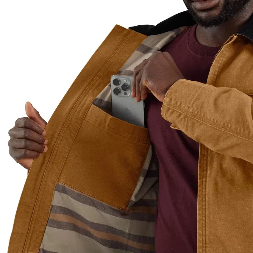 Heren Re-Engineered Detroit Jacket in relaxte pasvorm van eendenduck