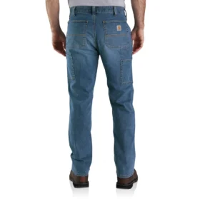Heren Relaxed Straight Rugged Flex werkjeans met dubbele knieën
