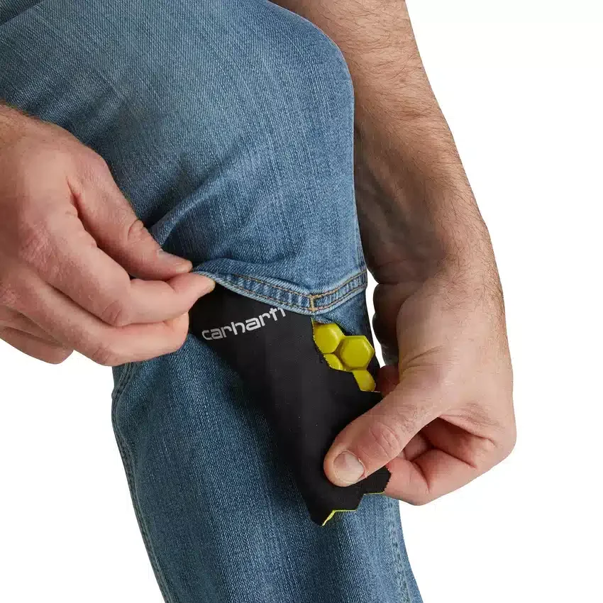 Heren Relaxed Straight Rugged Flex werkjeans met dubbele knieën