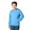 Heren-sweatshirt met lange armstukken, vernieuwd en in de massa geverfd (kinderen/jeugd)