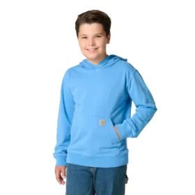 Heren-sweatshirt met lange armstukken, vernieuwd en in de massa geverfd (kinderen/jeugd)