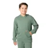 Heren-sweatshirt met lange armstukken, vernieuwd en in de massa geverfd (kinderen/jeugd)