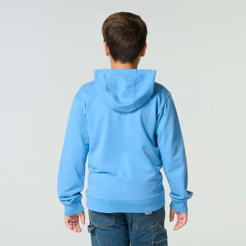 Heren-sweatshirt met lange armstukken, vernieuwd en in de massa geverfd (kinderen/jeugd)