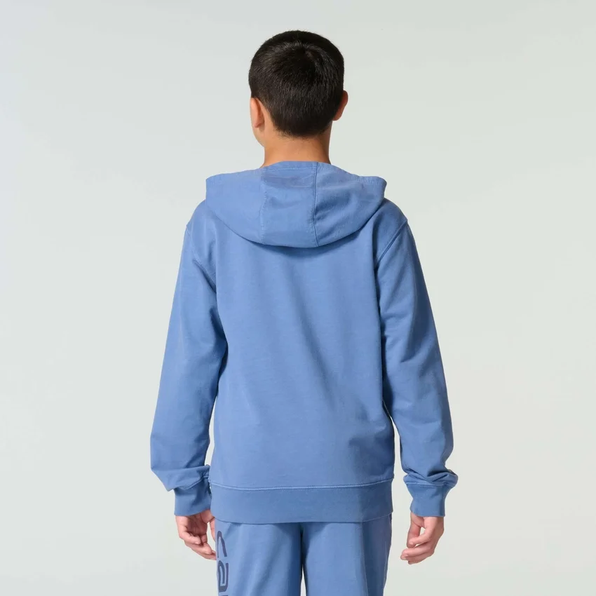 Heren-sweatshirt met lange armstukken, vernieuwd en in de massa geverfd (kinderen/jeugd)
