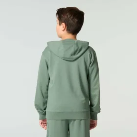 Heren-sweatshirt met lange armstukken, vernieuwd en in de massa geverfd (kinderen/jeugd)