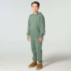 Heren-sweatshirt met lange armstukken, vernieuwd en in de massa geverfd (kinderen/jeugd)