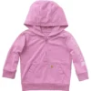 Heren-sweatshirt met lange armstukken, vernieuwd ontwerp, geverfd in de massa, met halve rits (baby/peuter)
