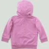 Heren-sweatshirt met lange armstukken, vernieuwd ontwerp, geverfd in de massa, met halve rits (baby/peuter)