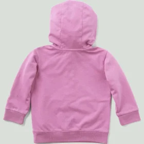 Heren-sweatshirt met lange armstukken, vernieuwd ontwerp, geverfd in de massa, met halve rits (baby/peuter)