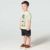 Heren-T-shirt met korte armstukken en hondenprint (kind/peuter)