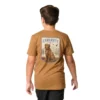 Heren-T-shirt met korte armstukken en hondenprint (kind/peuter/jeugd)